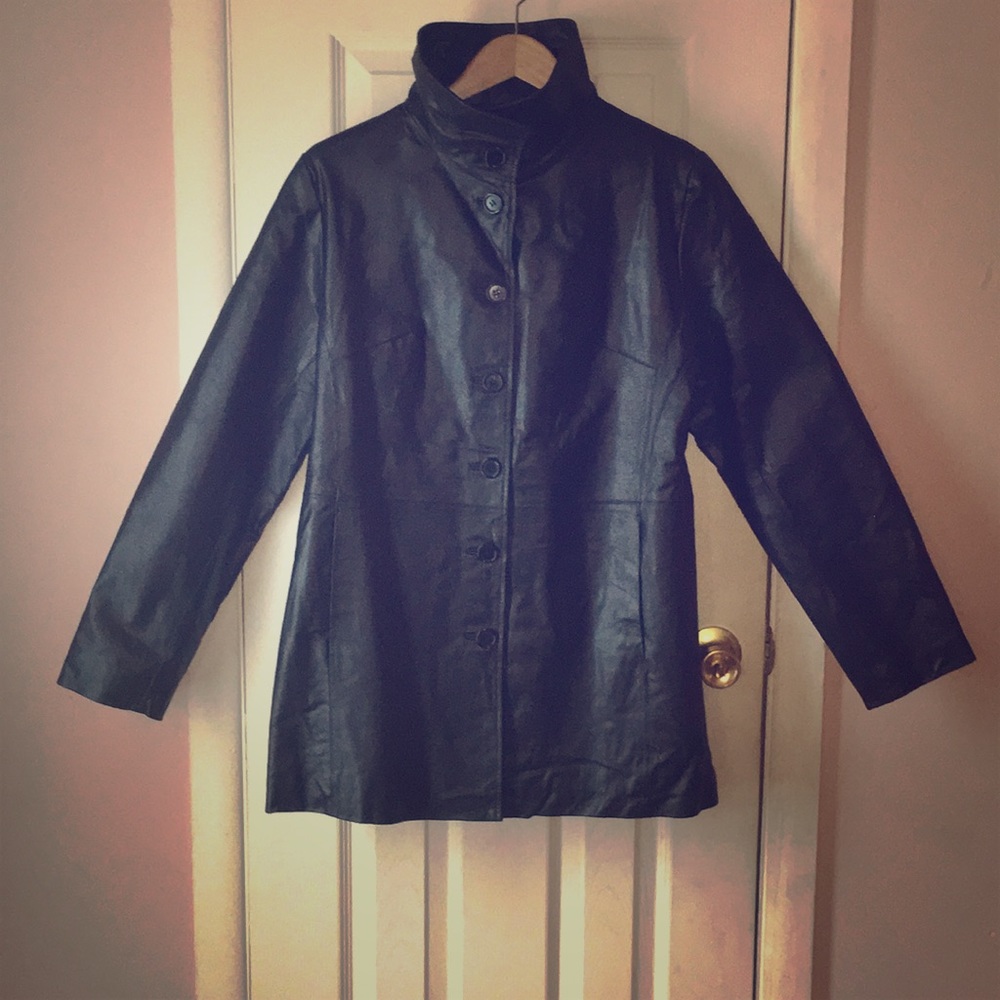 Trump Marina Perforated Leather Jacket